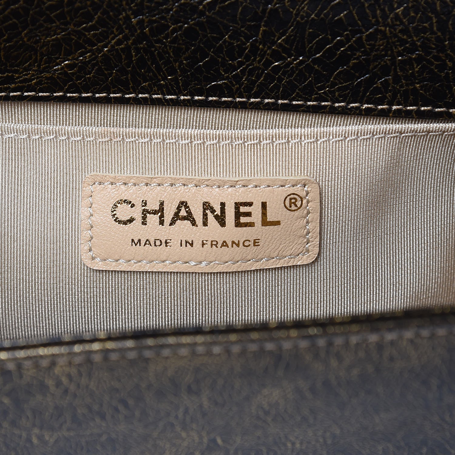 Chanel Cracked Metallic Calfskin Quilted Medium Boy Flap Gold 6 of 10