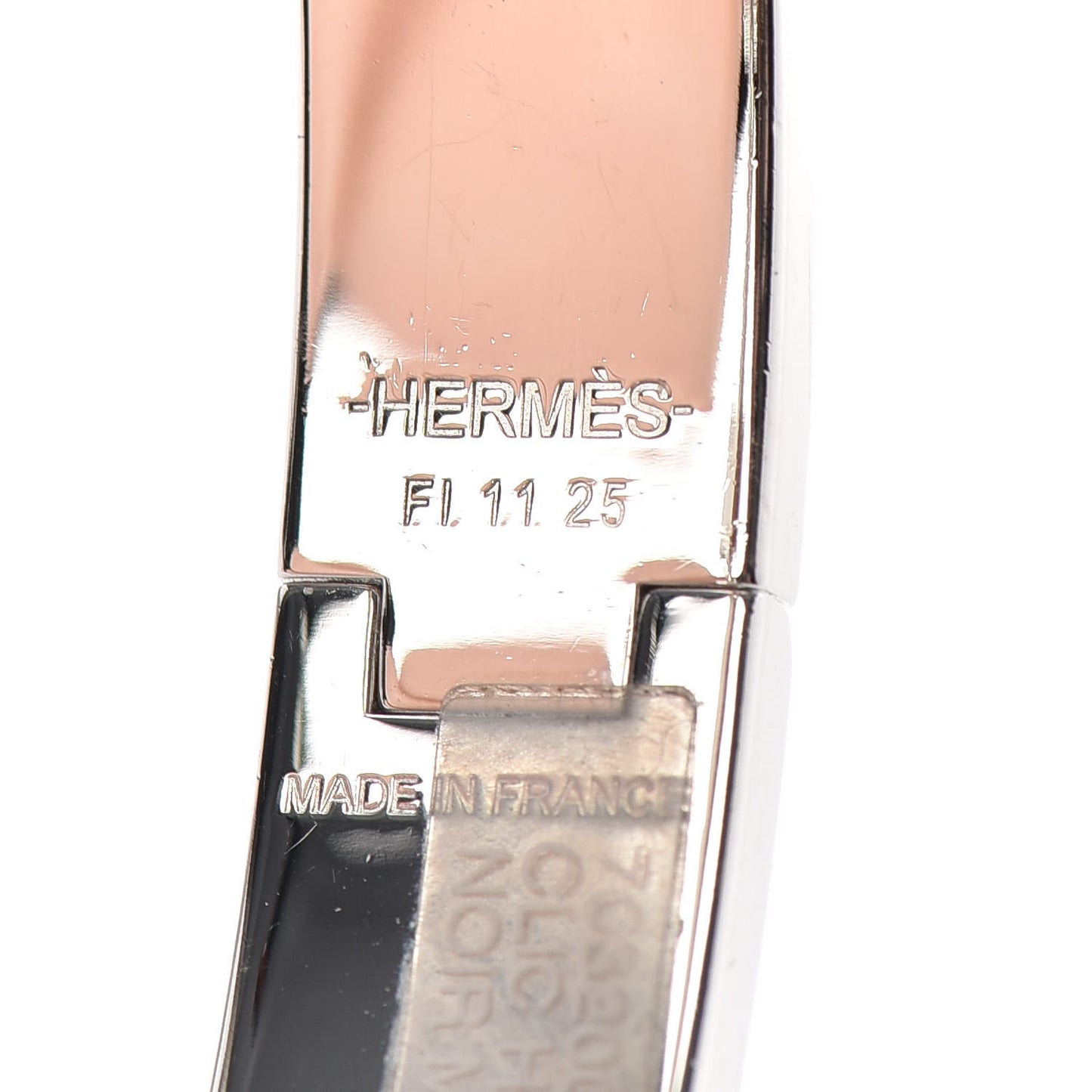 Matte Enamel Narrow Clic Clac HH Bracelet GM Black