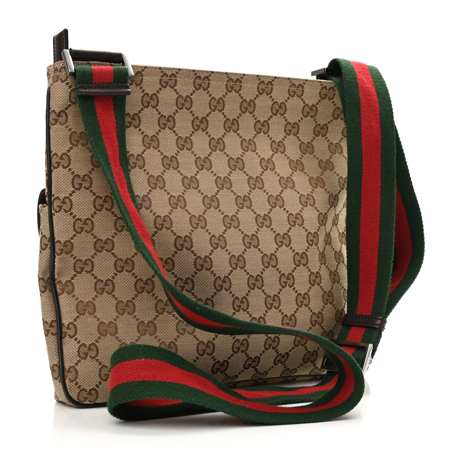 Gucci Monogram Signature Web Small Messenger Brown 3 of 10