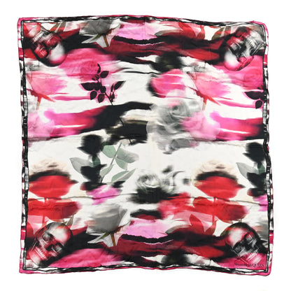 Alexander McQueen Satin Scarf Fuchsia Red 1 of 3
