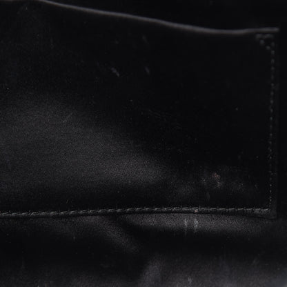 Saint Laurent Textured Patent Calfskin Large Belle De Jour Clutch Deep Marine 13 of 16