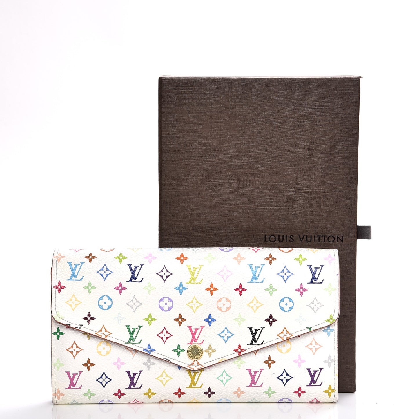 Monogram Multicolor Sarah Wallet NM White Eglantine