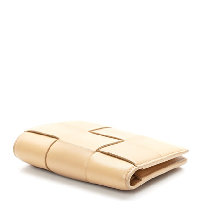 Bottega Veneta Nappa Maxi Intrecciato Small Bi-Fold Zip Wallet Porridge 4 of 8
