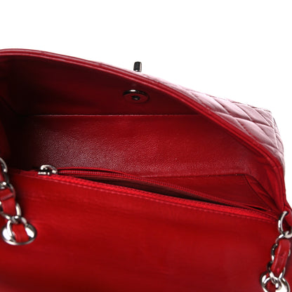 Chanel Lambskin Quilted Mini Rectangular Flap Dark Red 4 of 14