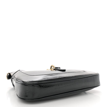 Gucci Patent Calfskin Small Jackie Shoulder Bag Black 4 of 10