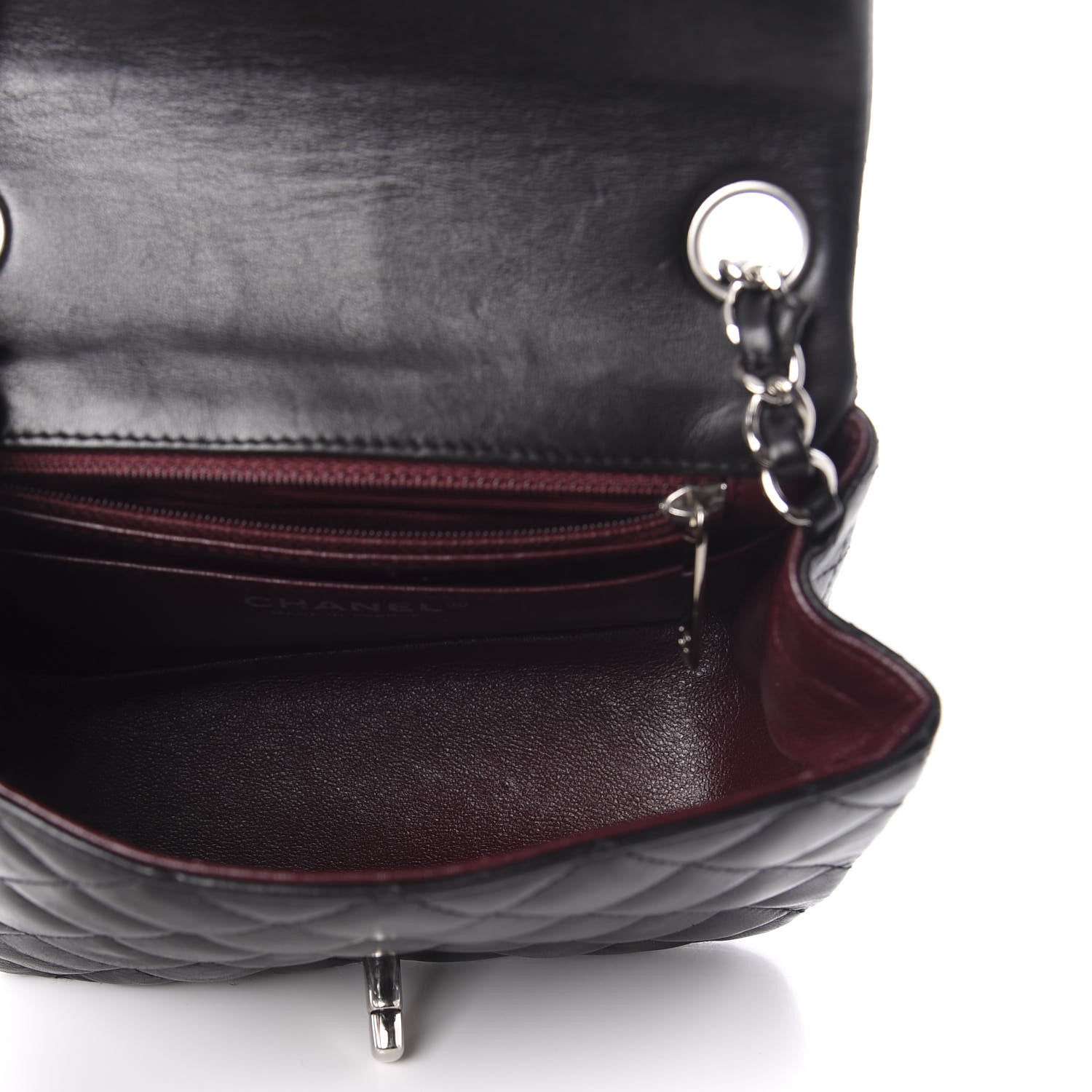 Chanel Lambskin Quilted Mini Square Flap Black 5 of 13
