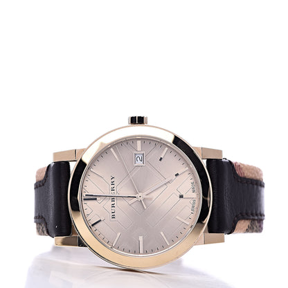 Burberry Stainless Steel Calfskin 38mm Quartz Watch Champagne BU9032 3 of 10