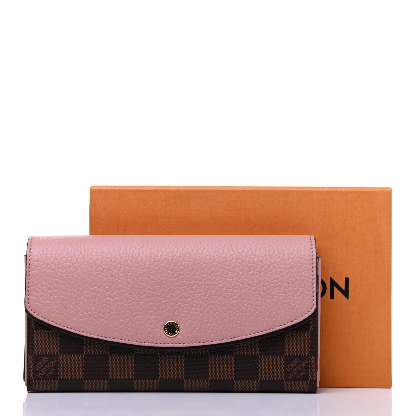 Damier Ebene Normandy Wallet Rose Ballerine