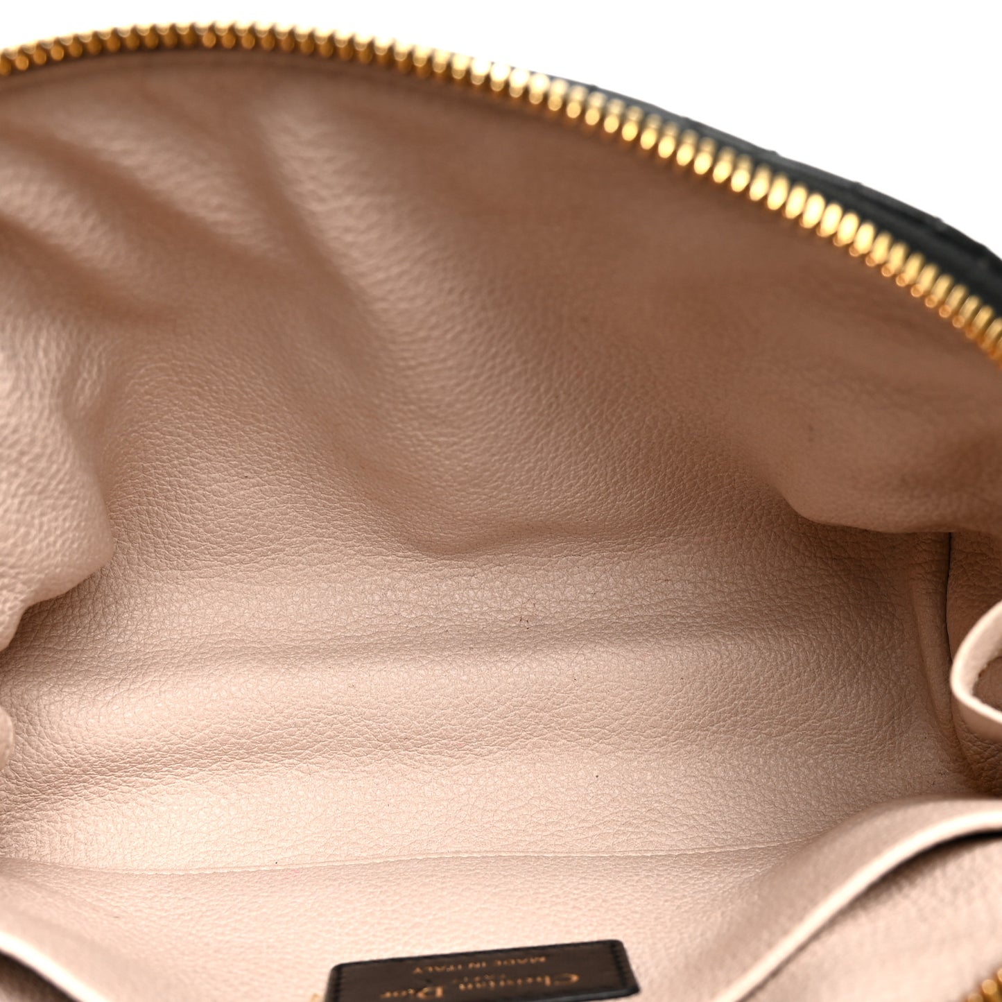 Lambskin Cannage Caro Beauty Pouch Black