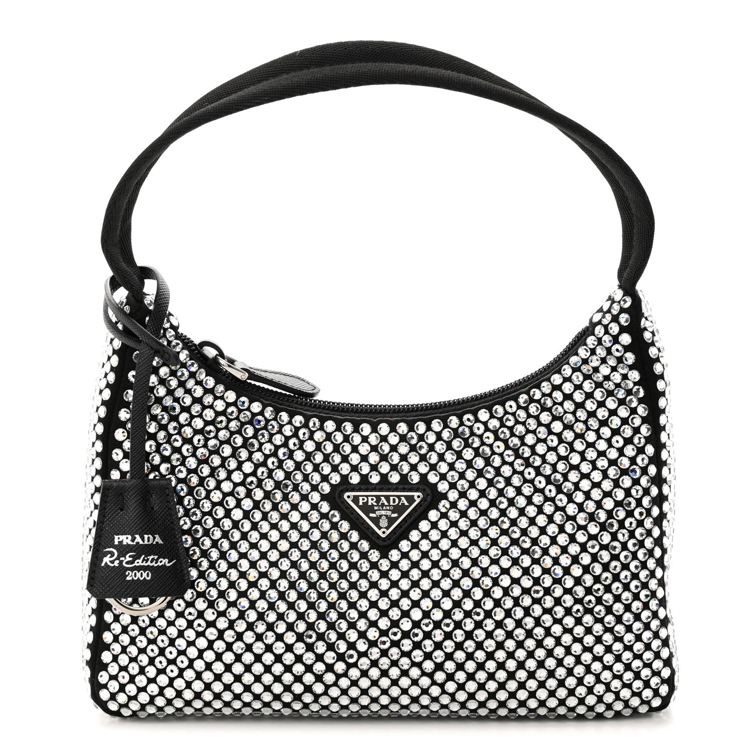 Prada Satin Crystal Mini Re-Edition 2000 Bag Cristal 1 of 12