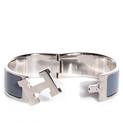 Hermes Enamel Clic Clac H Bracelet Wide GM Ardoise 4 of 5