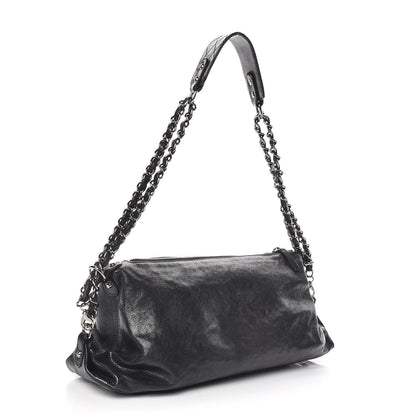 Chanel Glazed Caviar Pocket In The City Shoulder Bag Black 3 of 9