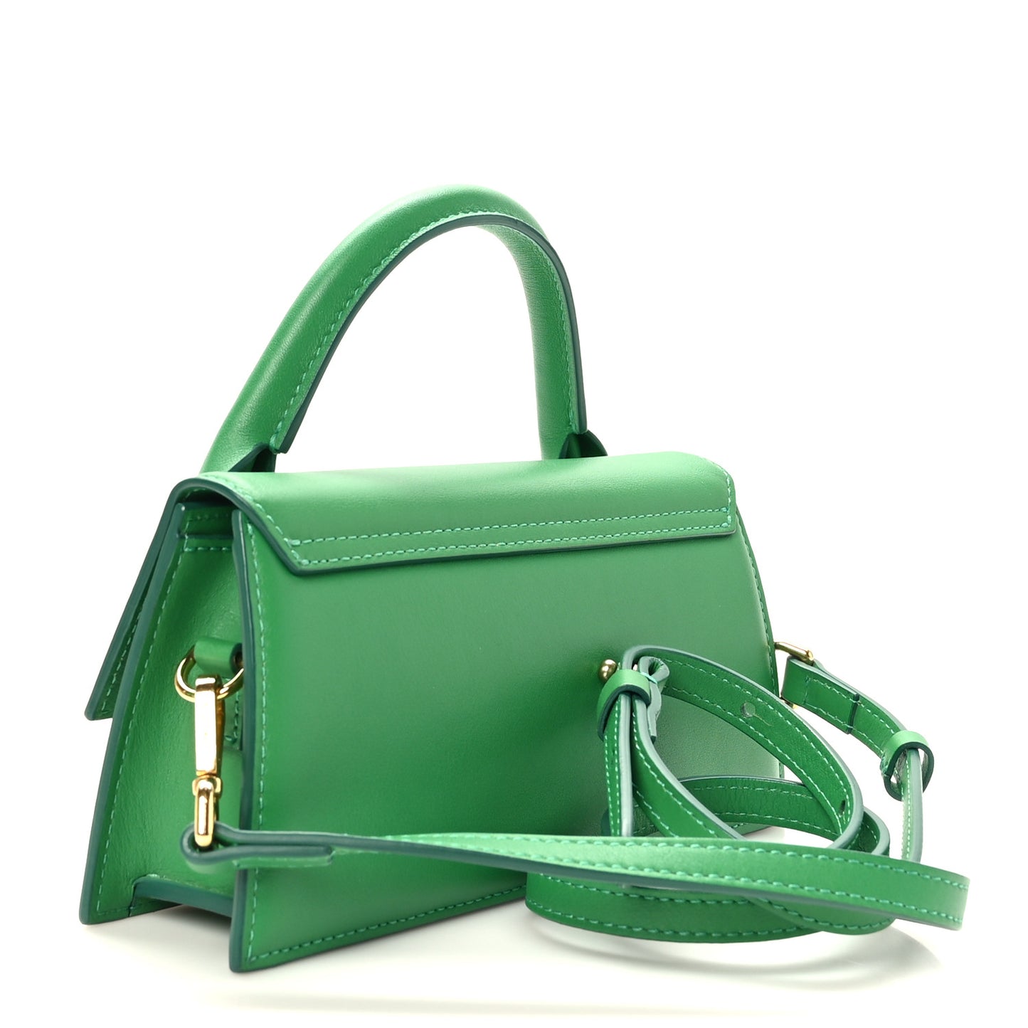 Smooth Calfskin Le Chiquito Long Green