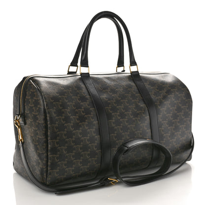 Celine Triomphe Canvas Medium Travel Duffle Black 2 of 7
