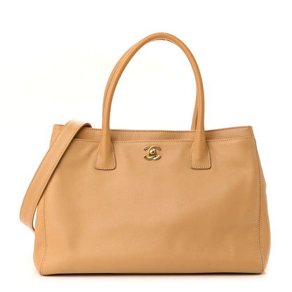 Chanel Calfskin Cerf Executive Shopper Tote Beige 1 of 11