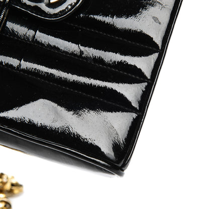 Chanel Patent Vertical Quilt Mini Flap Black 9 of 9