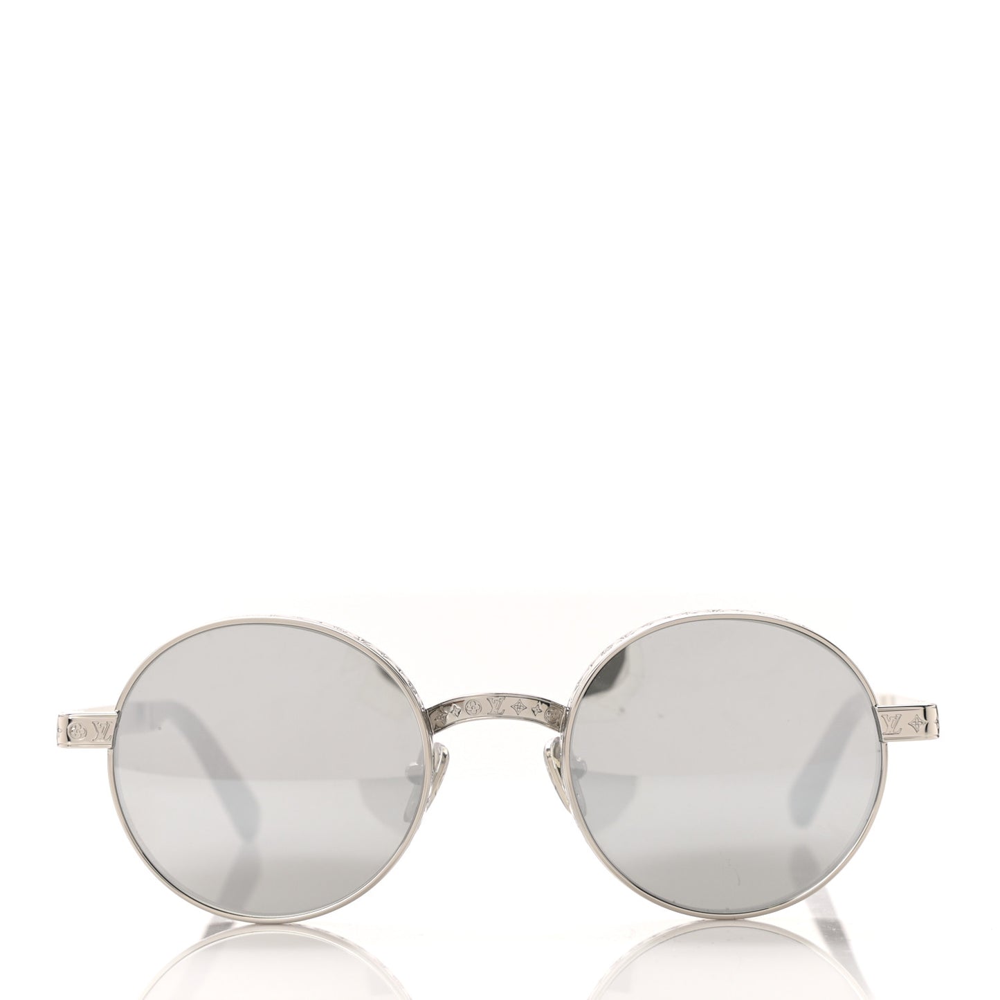 Metal Engraved The LV Round Sunglasses Z1764U Silver