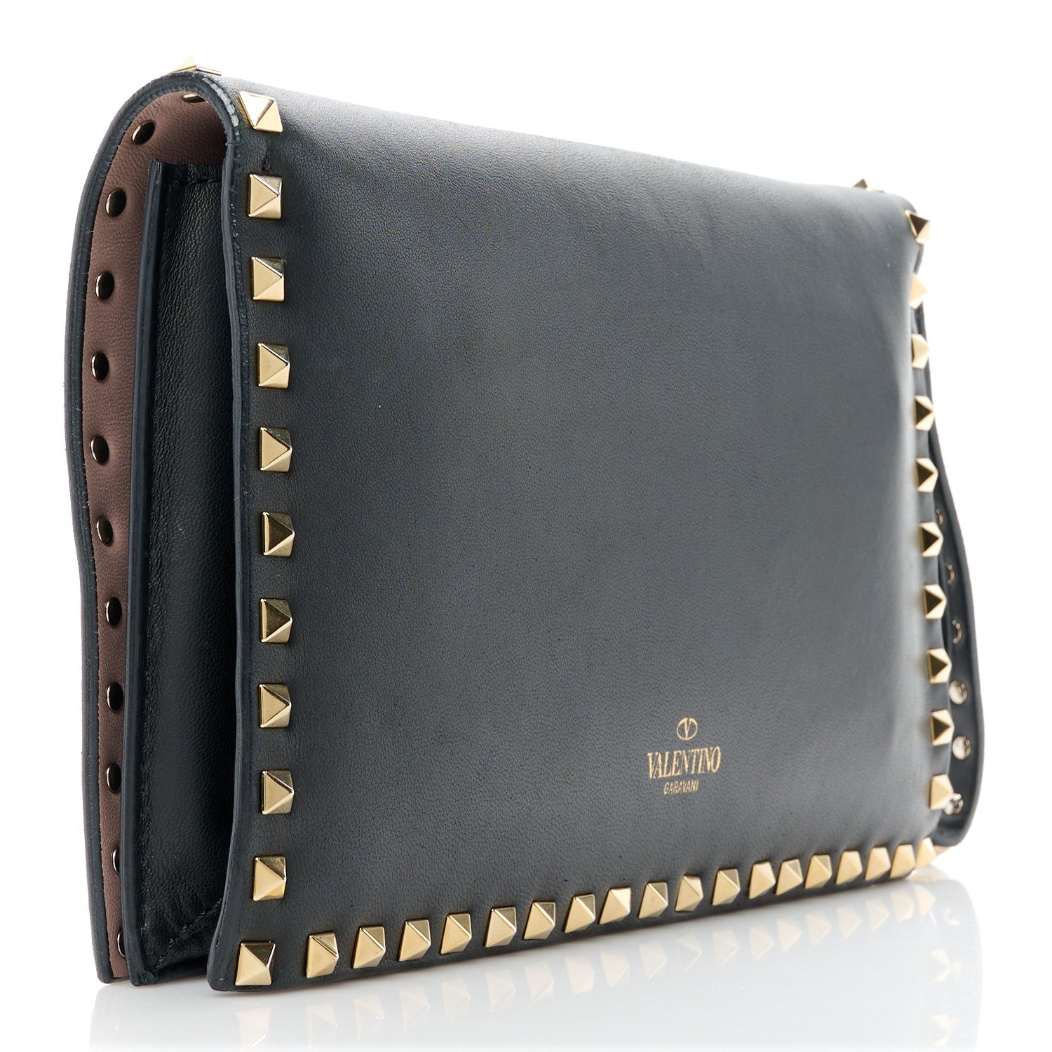 Valentino Garavani Nappa Rockstud Wristlet Clutch Black 3 of 11