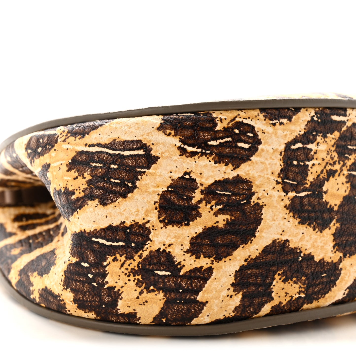 Calfskin Leopard Print Mini Drew Shoulder Bag