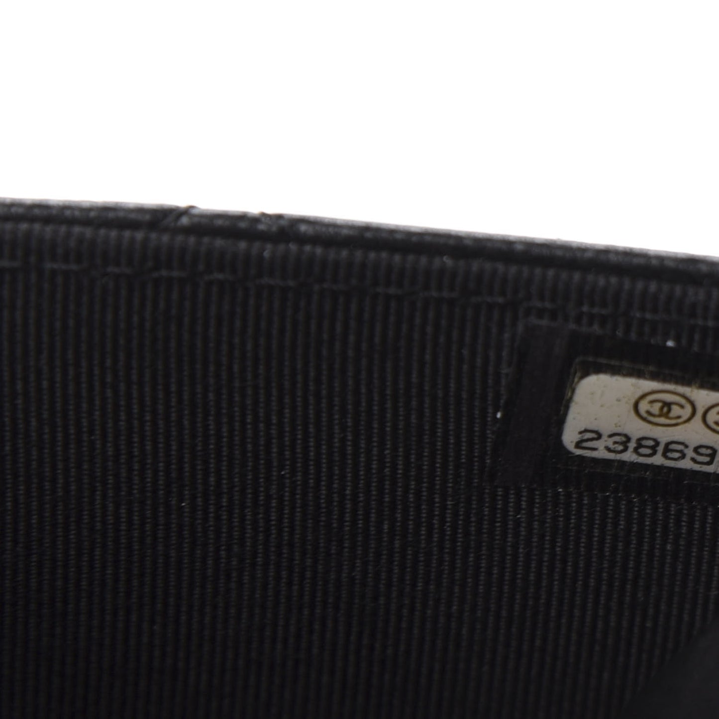 Lambskin Quilted Wallet On Chain WOC Black
