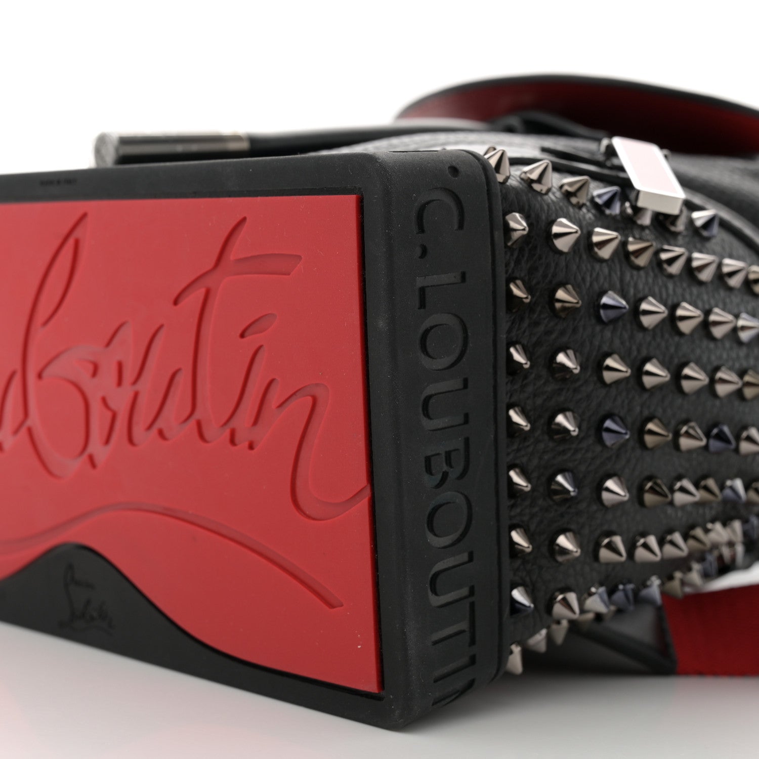Christian Louboutin Calfskin Spiked Small Explorafunk Backpack Black 10 of 10