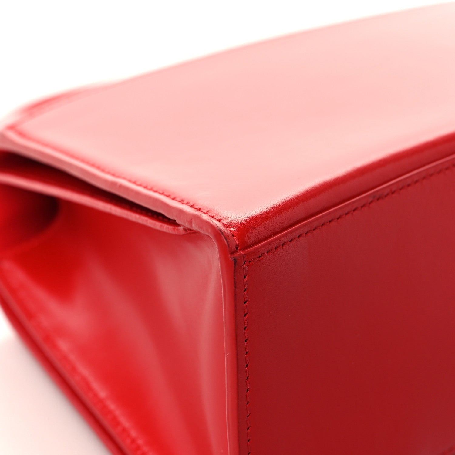 Balenciaga Shiny Box Calfskin Medium Hourglass Top Handle Bag Bright Red 8 of 11
