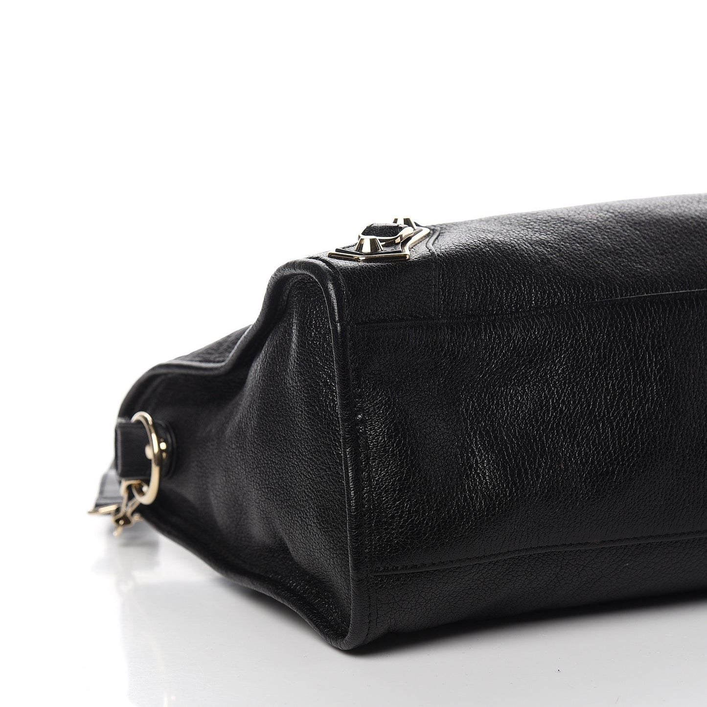 Chevre Gold Metallic Edge Hardware City Black