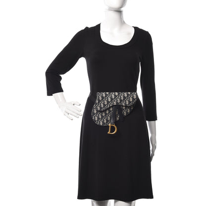Christian Dior Oblique Saddle Belt Bag Blue 2 of 7
