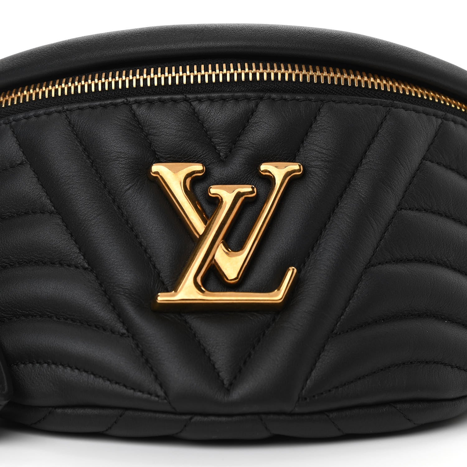 Louis Vuitton Calfskin Quilted New Wave Bumbag Black 7 of 10