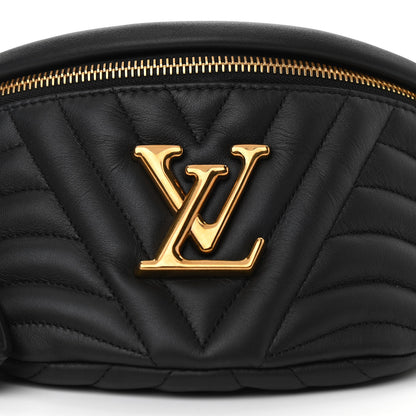 Louis Vuitton Calfskin Quilted New Wave Bumbag Black 7 of 10