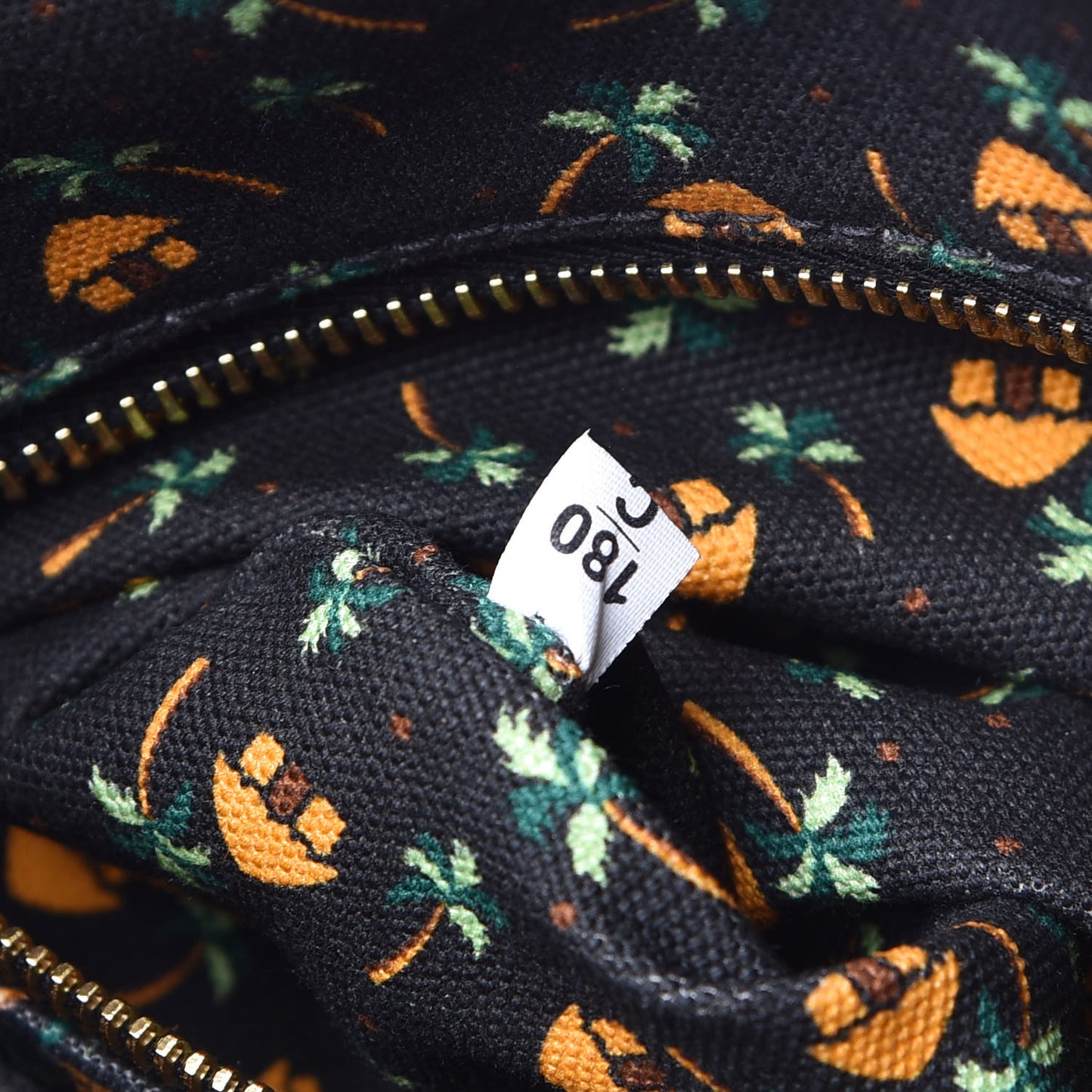 Canapa Palm Tree Print Logo Tote Black