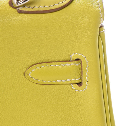 Hermes Swift Kelly Retourne 25 Lime 22 of 35