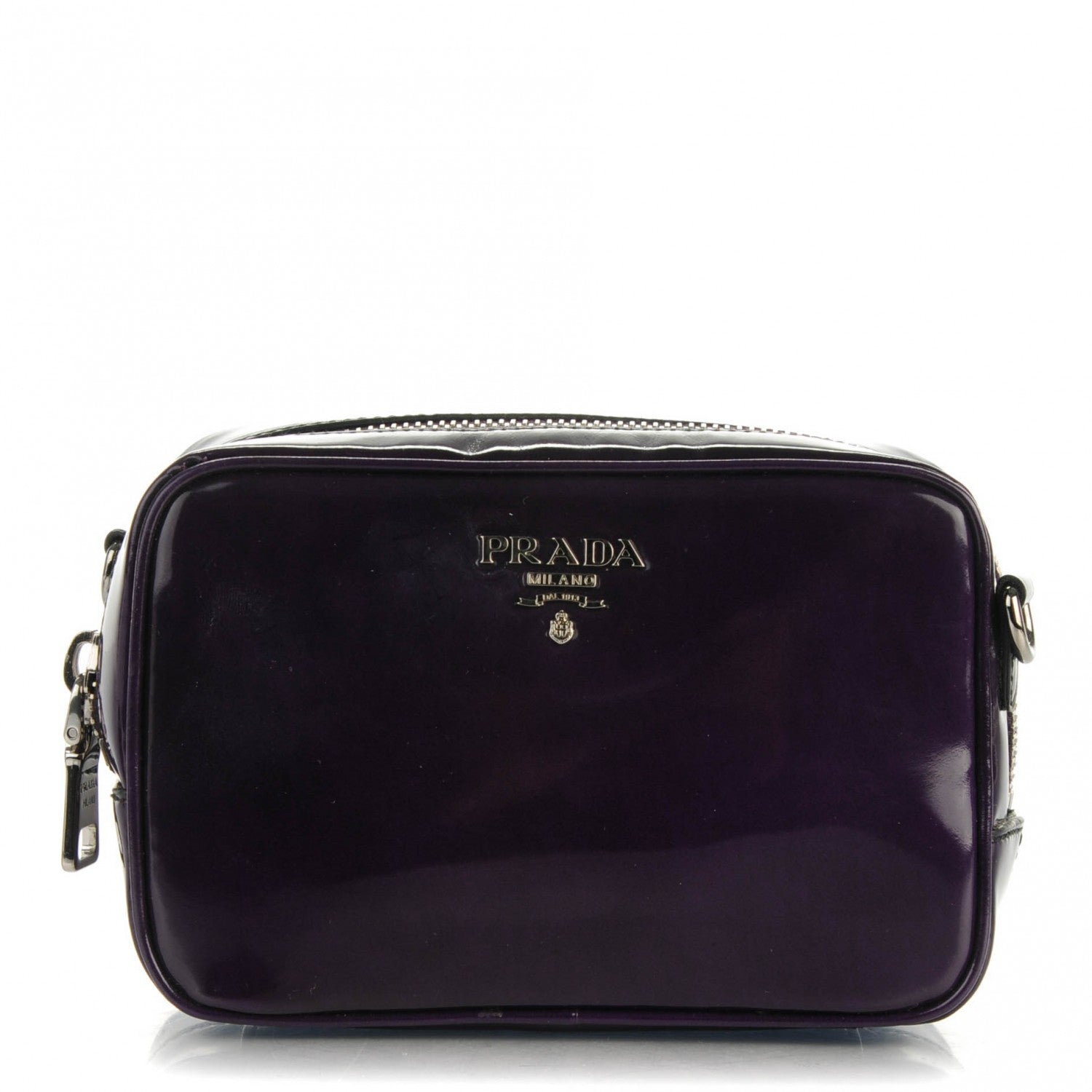 Prada Spazzolato Mini Camera Crossbody Bag Viola 1 of 8