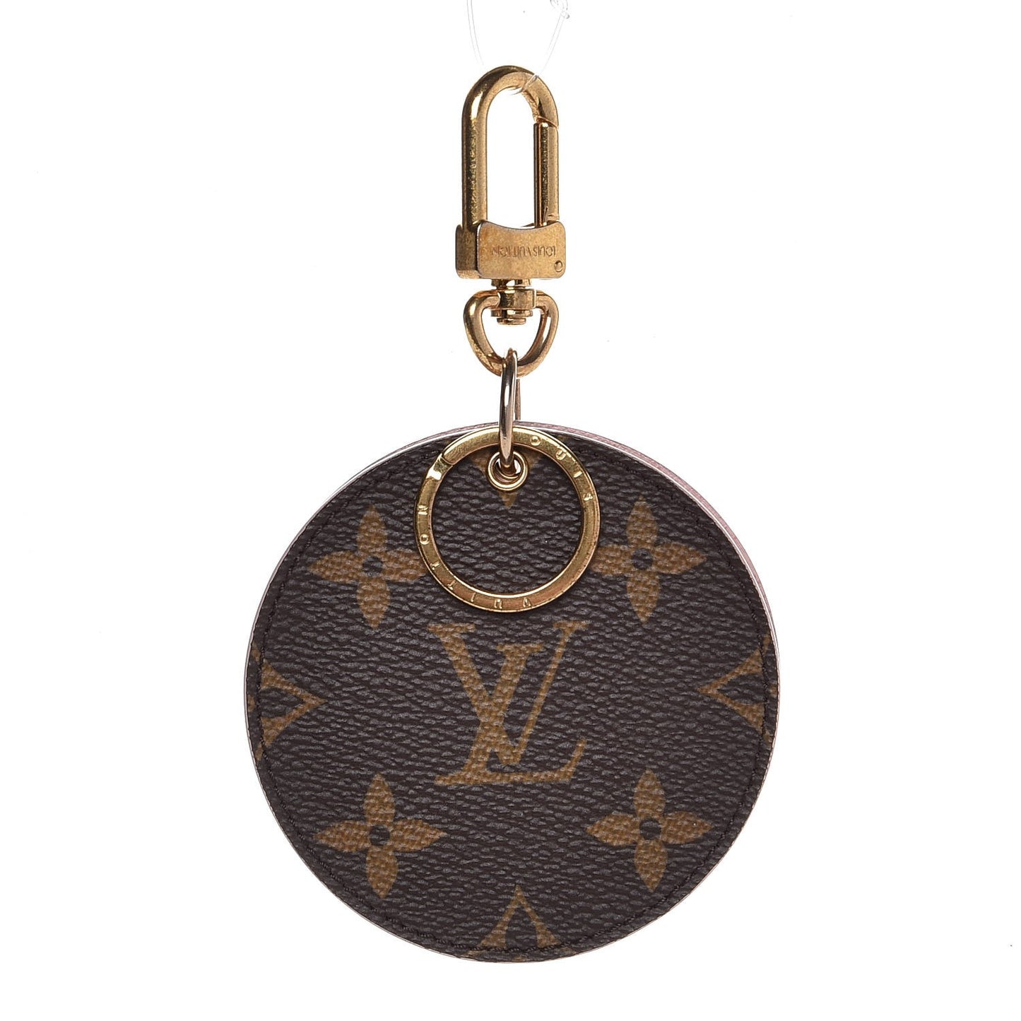 Monogram LV Mirror Key Holder Rose Ballerine
