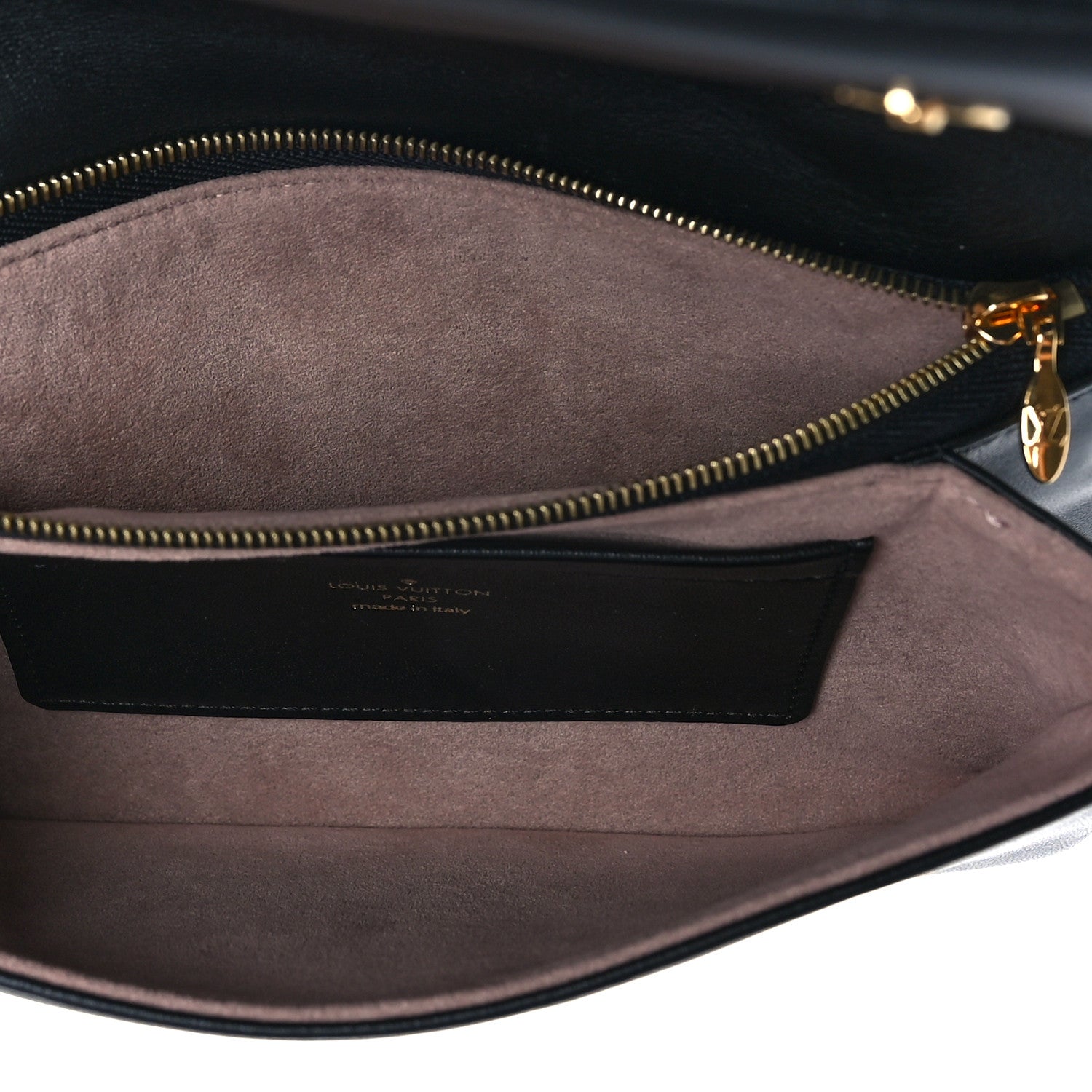 Louis Vuitton Lambskin Embossed Monogram Pochette Coussin Black 5 of 10