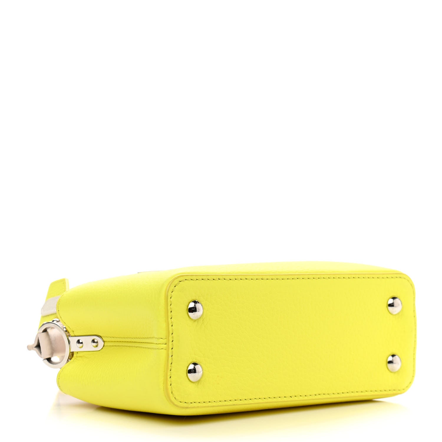 Louis Vuitton Taurillon Mini Capucines Yellow Beige 4 of 9