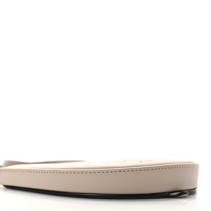 Loewe Buffed Calfskin Logo Embossed Small Heel Pouch Light Oat Tan 7 of 8