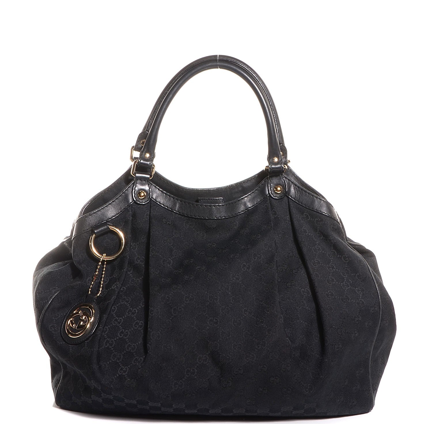 Gucci Monogram Large Sukey Tote Black 1 of 7
