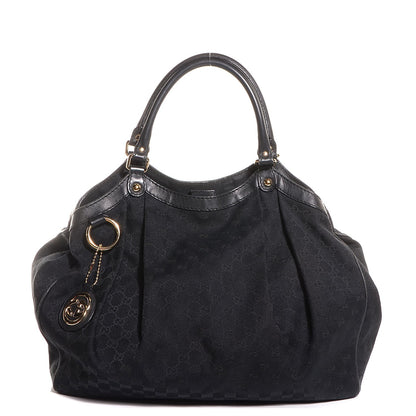 Gucci Monogram Large Sukey Tote Black 1 of 7