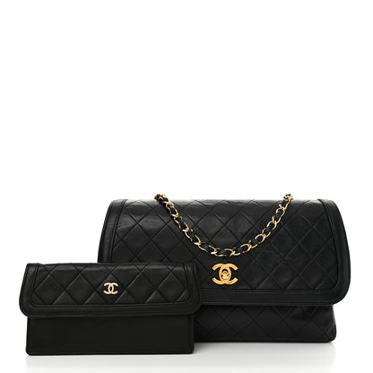 Chanel Lambskin Quilted Medium Single Flap Black 3 of 19