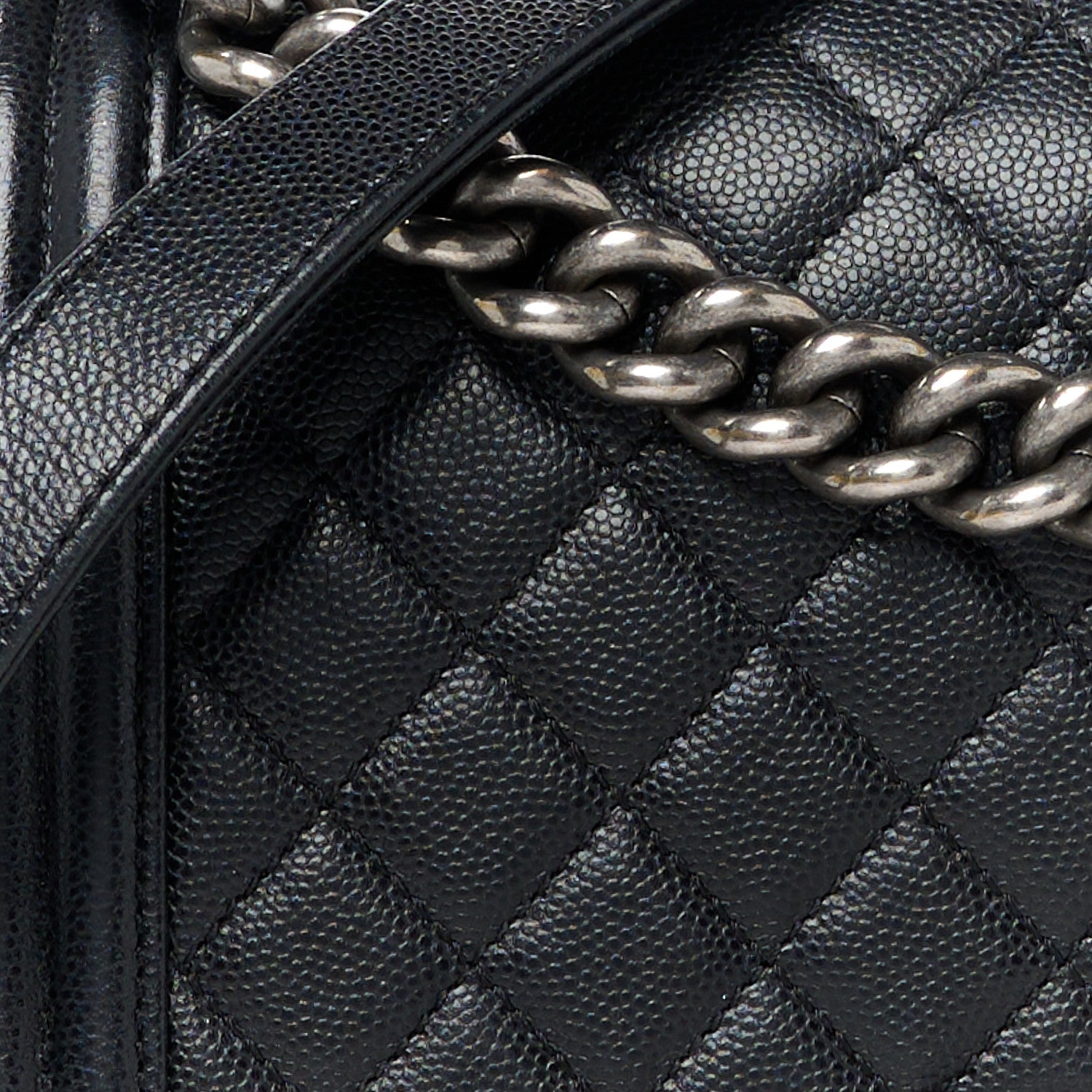 Chanel Caviar Quilted Medium Boy Flap Black 8 of 11