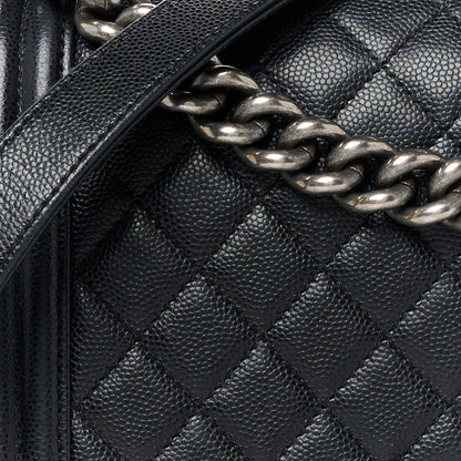 Chanel Caviar Quilted Medium Boy Flap Black 8 of 11