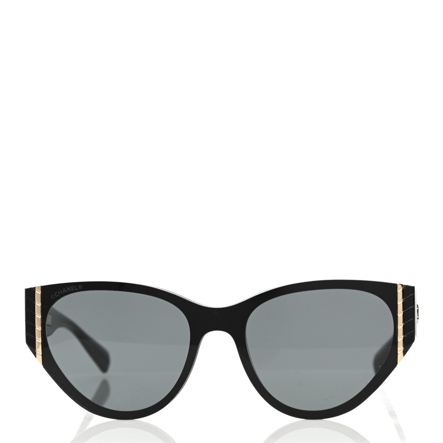 Chanel Acetate Cat Eye Sunglasses 6054 Black 2 of 7