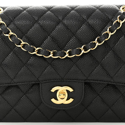 Chanel Caviar Quilted Medium Double Flap Black 8 of 11