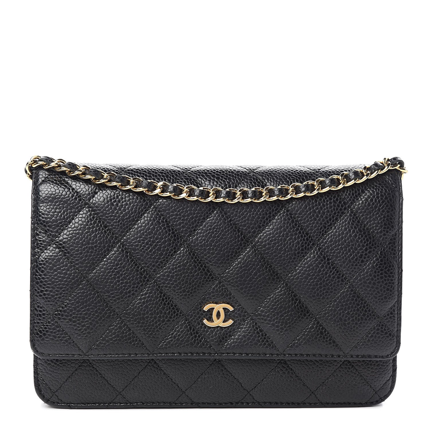 Chanel Caviar Quilted Wallet On Chain WOC Black 1 of 16