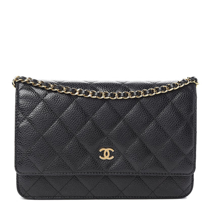 Chanel Caviar Quilted Wallet On Chain WOC Black 1 of 16
