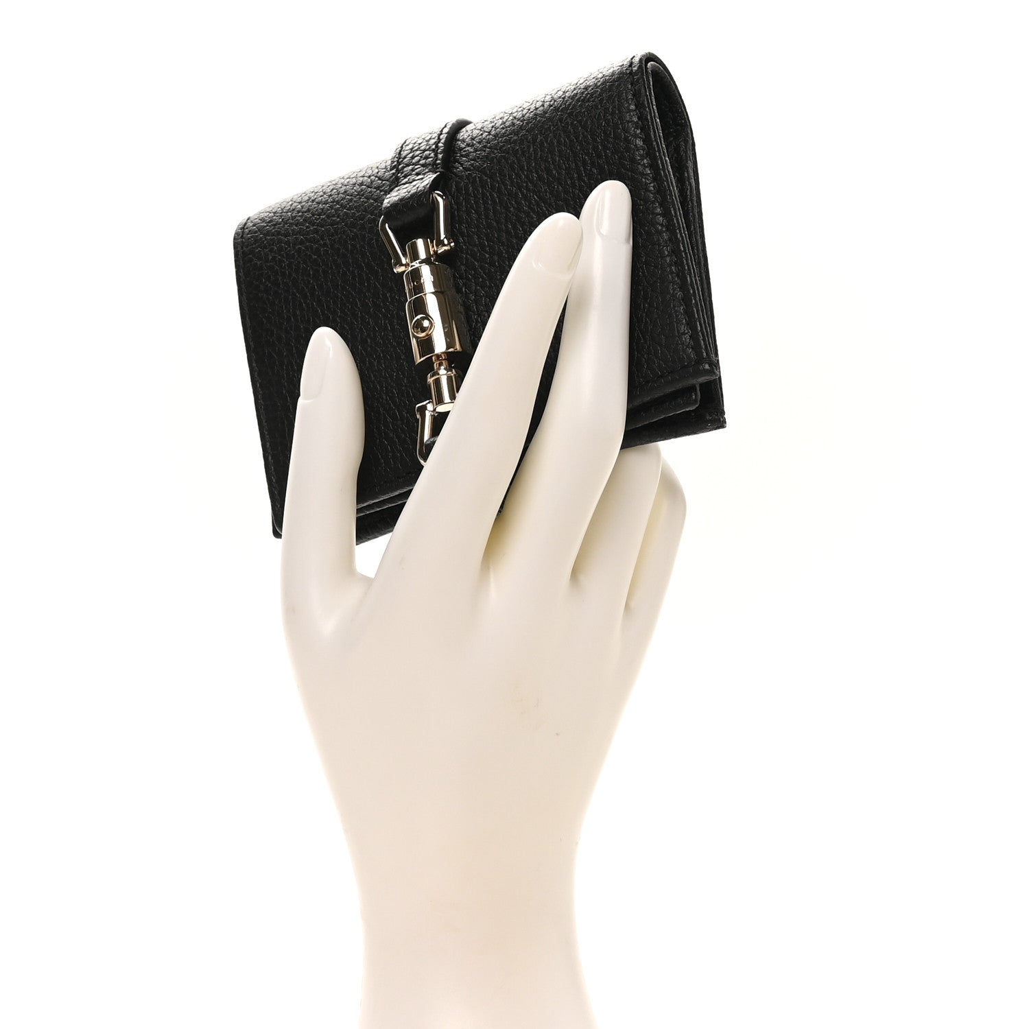Gucci Calfskin Jackie 1961 Card Case Black 2 of 8