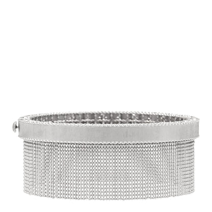 Roberto Coin 18K White Gold Diamond Princess Tassel Bangle Bracelet 3 of 6