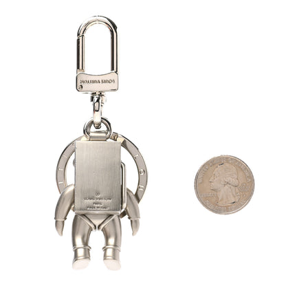 Louis Vuitton Metal Spaceman Figurine Bag Charm Key Holder Silver 2 of 5