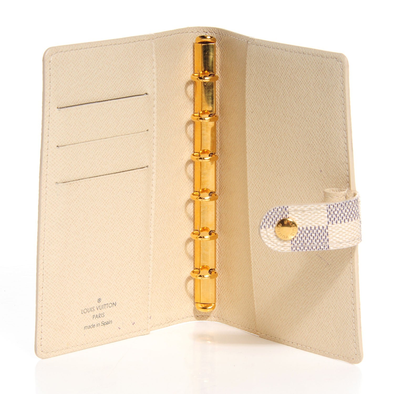 Louis Vuitton Damier Azur Small Ring Agenda Cover 5 of 7